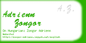 adrienn zongor business card